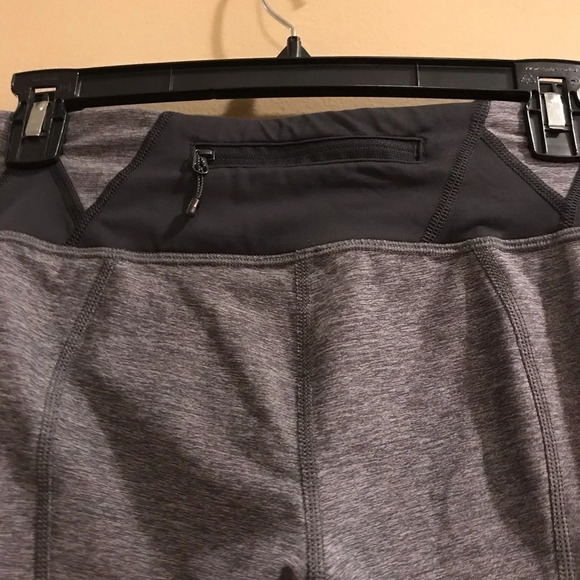 Lululemon Run Inspire Crop II Luxtreme 6 Heathered Deep Coal Cropped Leggings - Picture 7 of 14